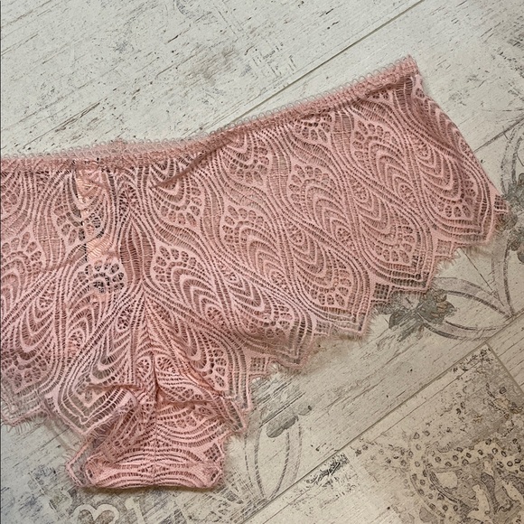 Victoria's Secret Very Sexy Blush Pink Lace Cheeky Panties Large - Picture 7 of 7